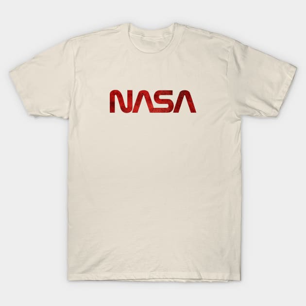 nasa font T-Shirt by KevinMaurice16